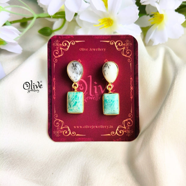 Natural Stone Earrings-265