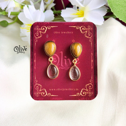 Natural Stone Earrings-268