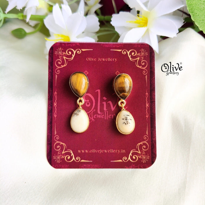 Natural Stone Earrings-269