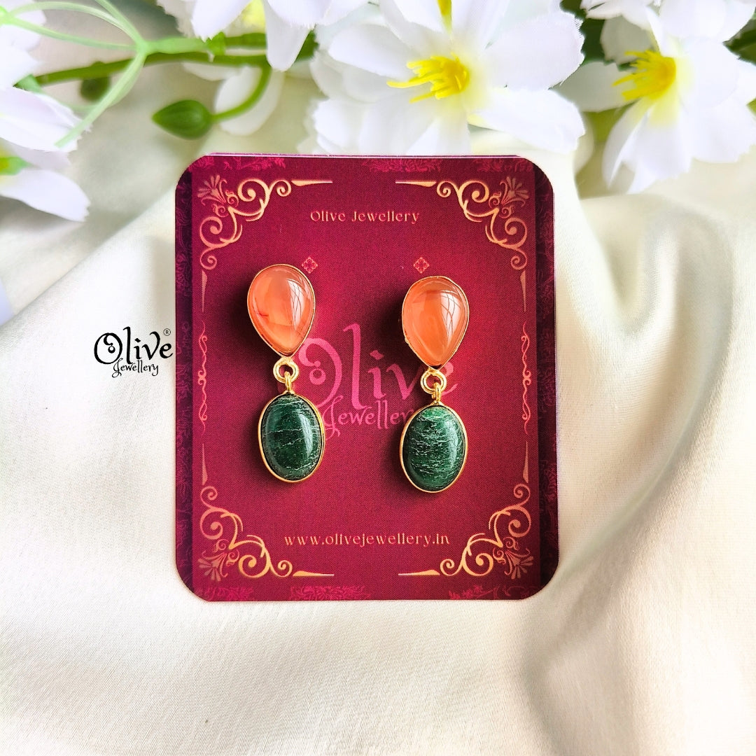 Natural Stone Earrings-270