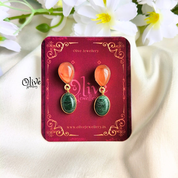 Natural Stone Earrings-270