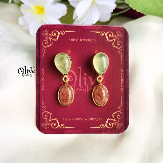 Natural Stone Earrings-271