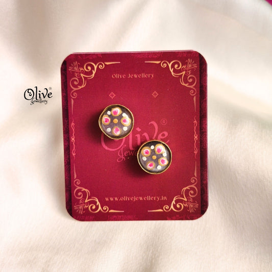 Natural Stone Studs -273