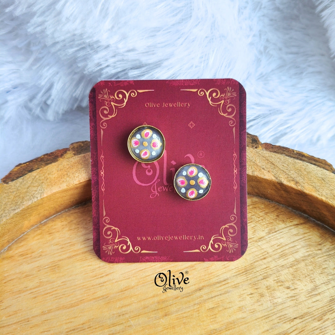 Natural Stone Studs -278