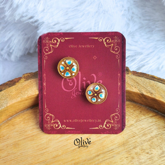 Natural Stone Studs -279