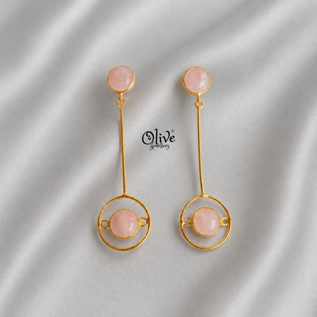 Natural Stone Earrings-280