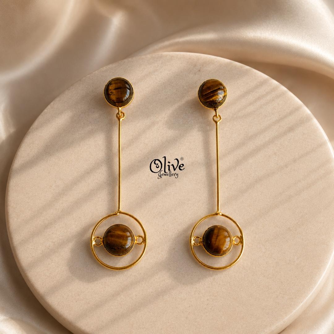 Natural Stone Earrings-280