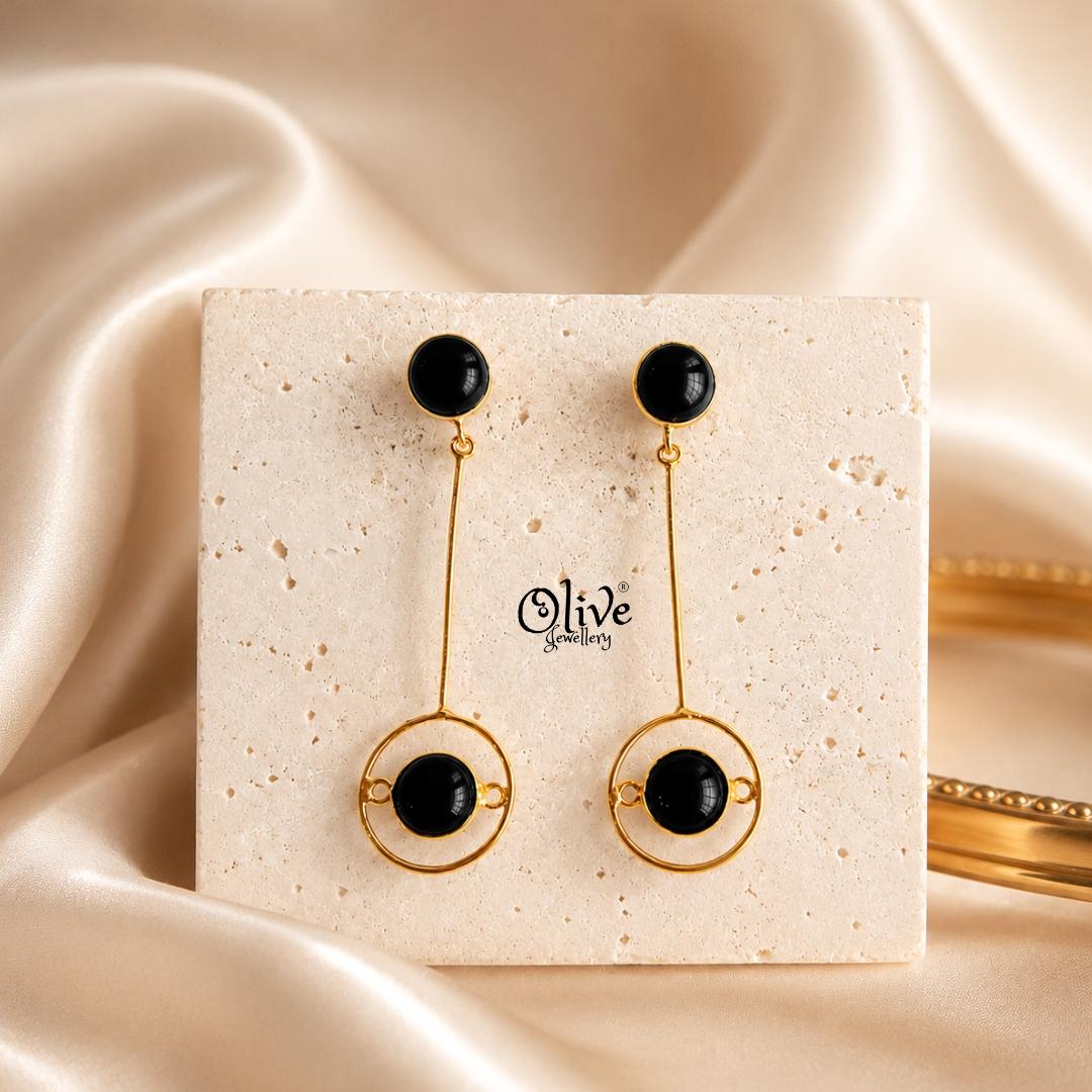Natural Stone Earrings-280