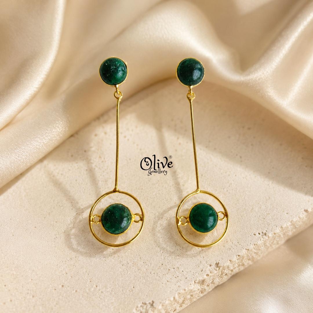 Natural Stone Earrings-280