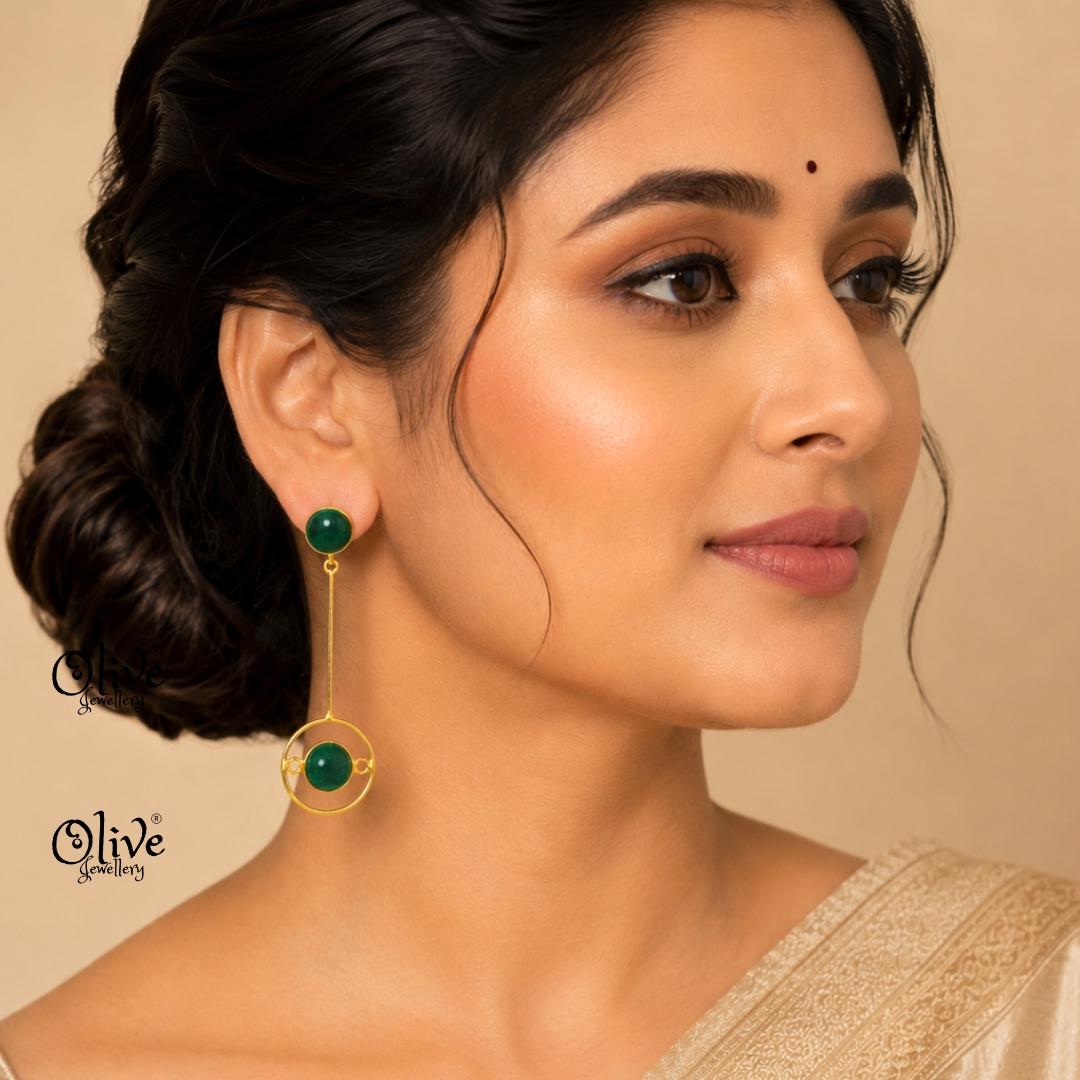Natural Stone Earrings-280