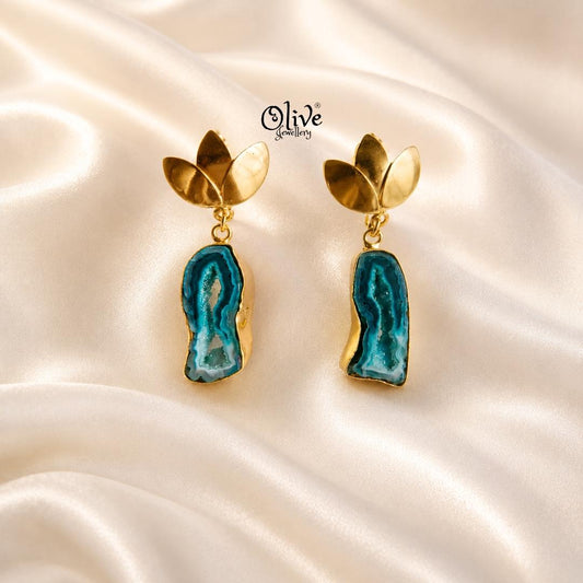 Natural Stone Earrings-295