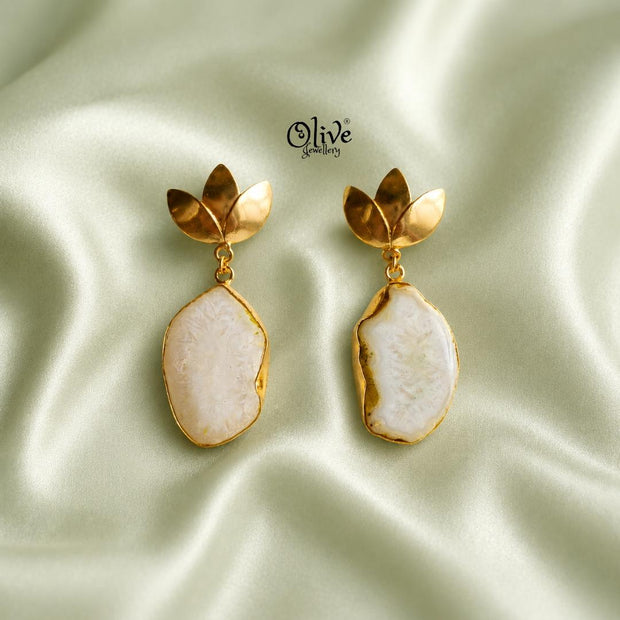 Natural Stone Earrings-296