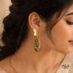 Tanjore Butterfly Earrings-301