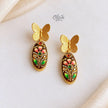Tanjore Butterfly Earrings-322