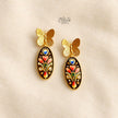 Tanjore Butterfly Earrings-338