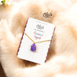 Gem Stone Collection Pendent - Colored Crystal - Claw Fitting - Rough Shape