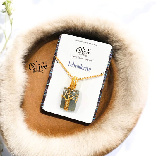 Gem Stone Collection Pendent - Tree Fitting -37