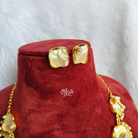 Natural Stone Neckset - MOP Neckset