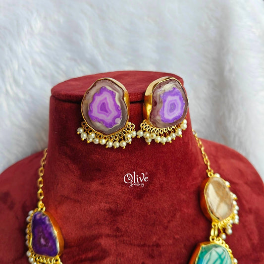 Natural Stone Neckset - 54