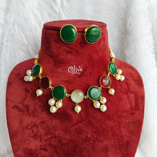 Natural Stone Neckset - 55