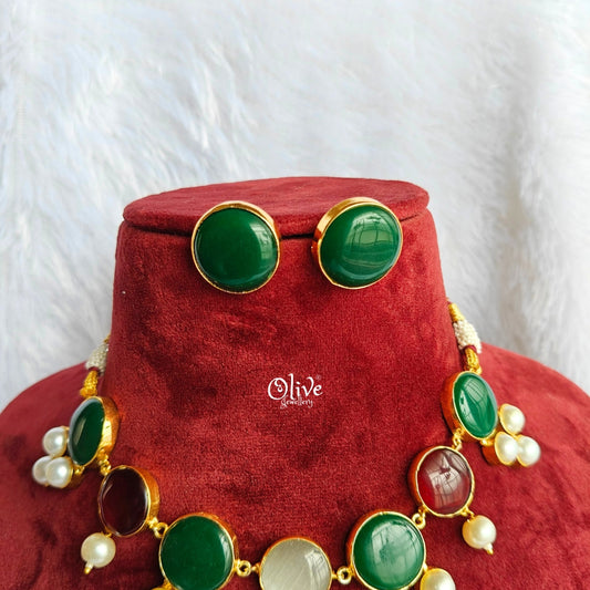 Natural Stone Neckset - 55