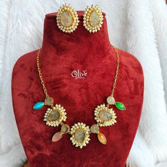 Natural Stone Neckset - 56