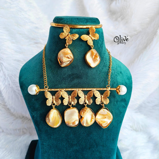 MOP Pendent with Butterfly