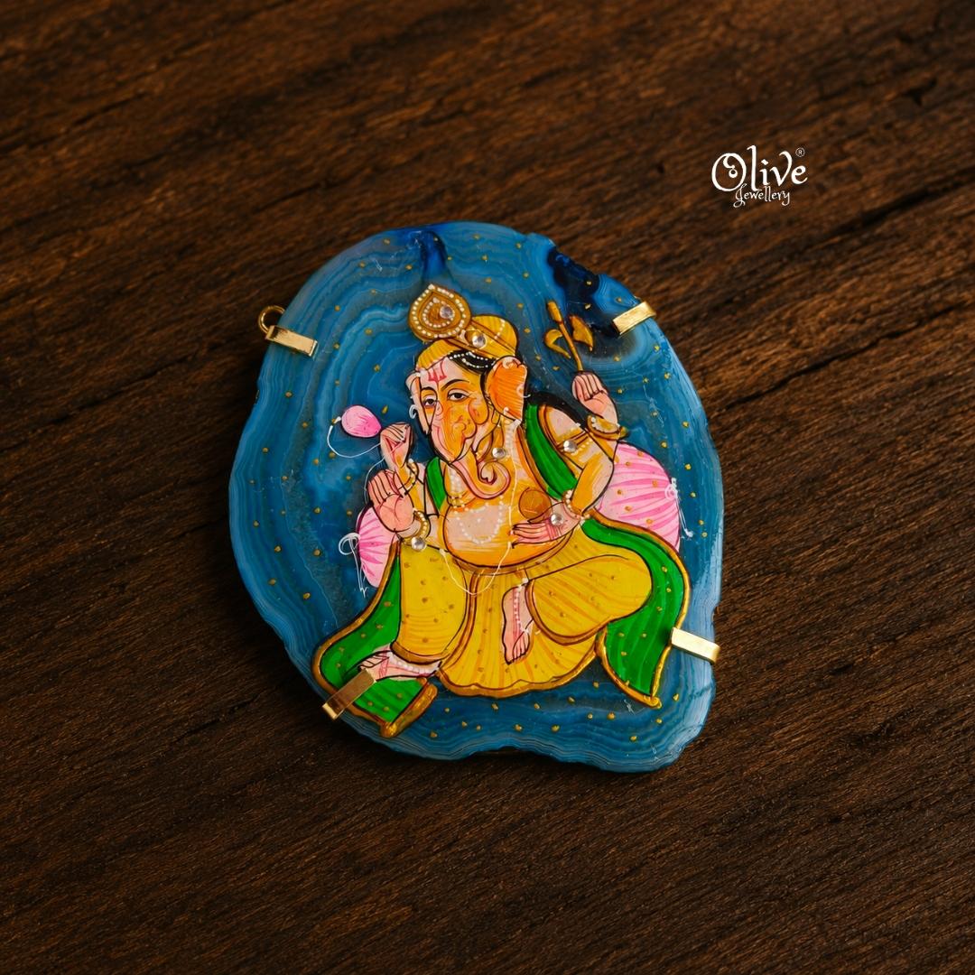 Natural Stone Pendant-1004-Claw Fitting