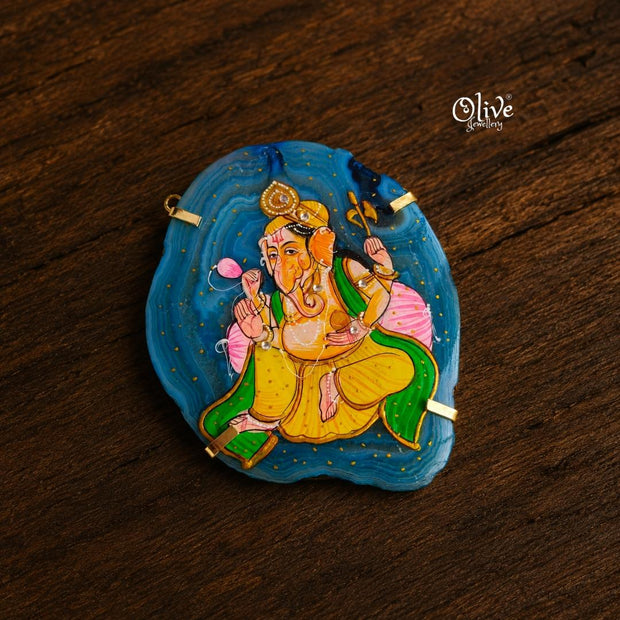 Natural Stone Pendant-1004-Claw Fitting