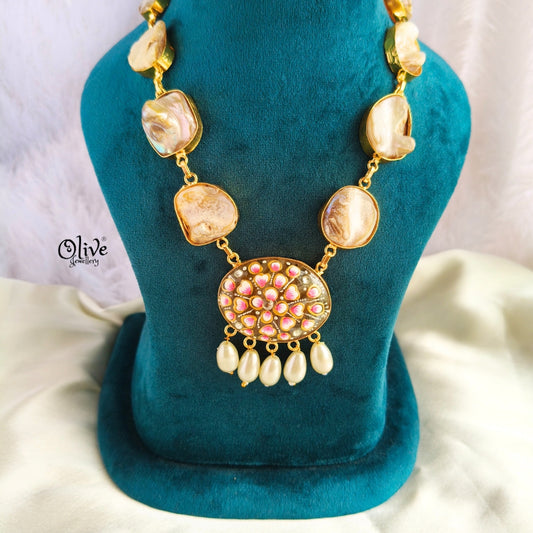 Tanjore MOP Neckset