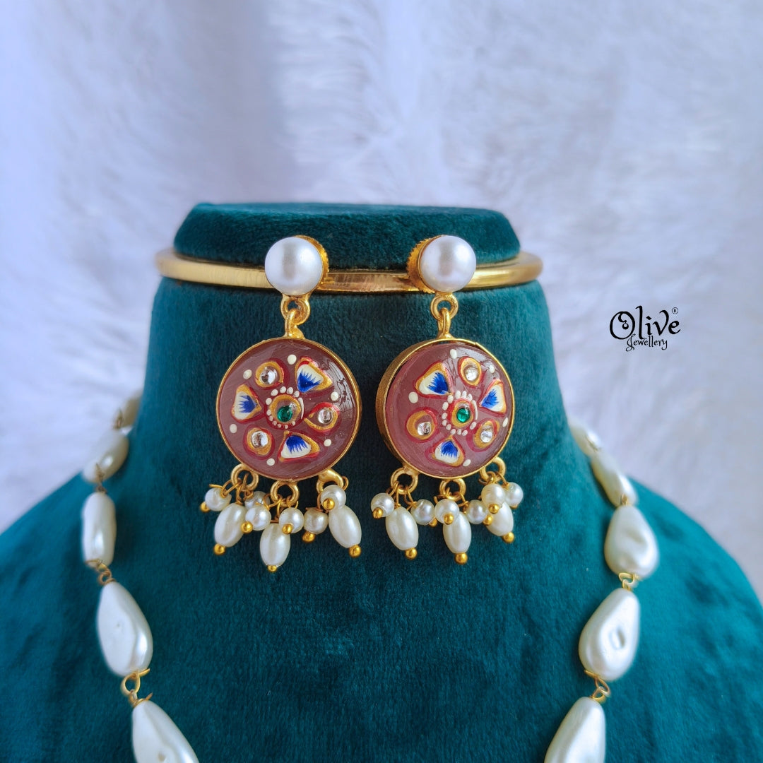 Tanjore Monalisa Pendent