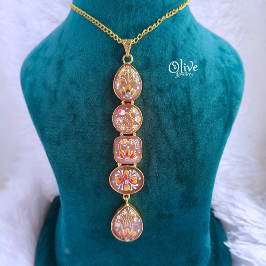 Tanjore Monalisa Pendent