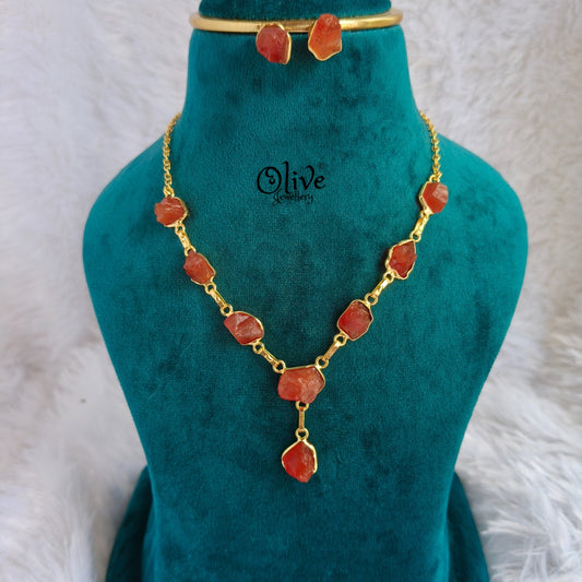 Natural Stone Neck Set-166