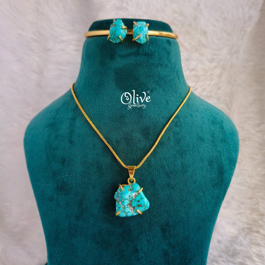 Natural Stone Neck Set-174
