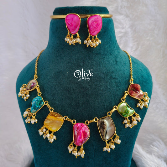 Natural Stone Neck Set-175