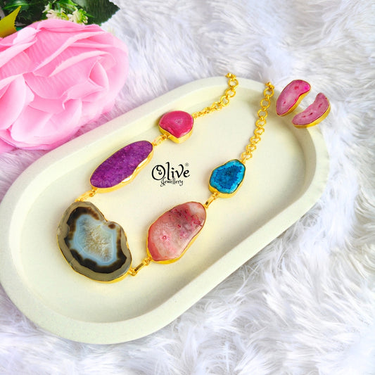 Natural Stone  Choker- 205
