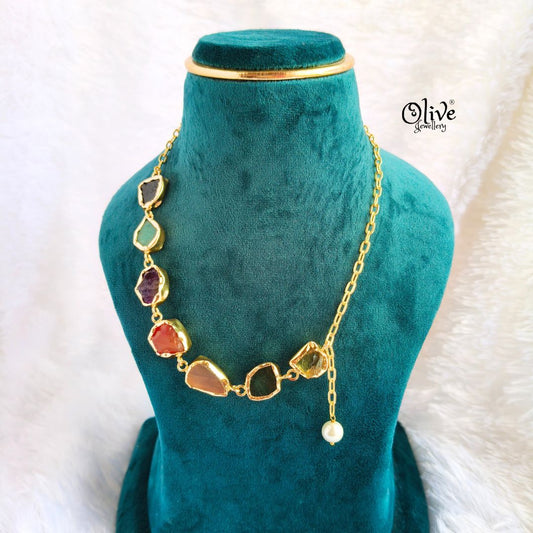 Natural Stone Necklace - 226