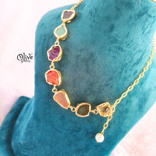 Natural Stone Necklace - 226