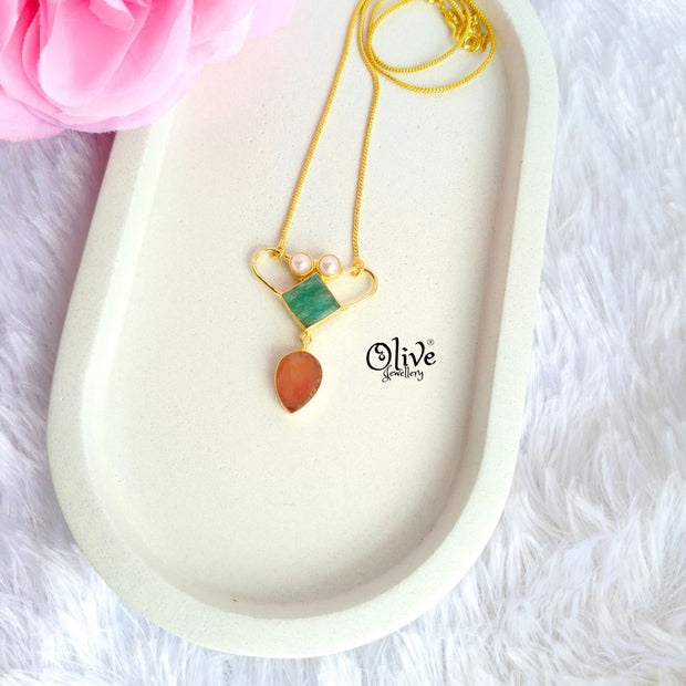 Natural Stone Pendent - 227