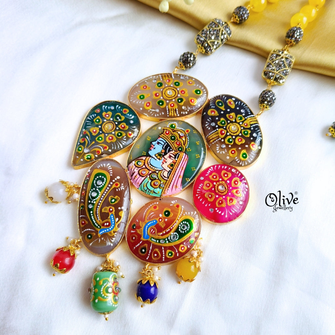 Tanjor 7 Stone Pendent -296