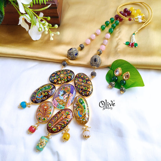 Tanjor 7 Stone Pendent -298