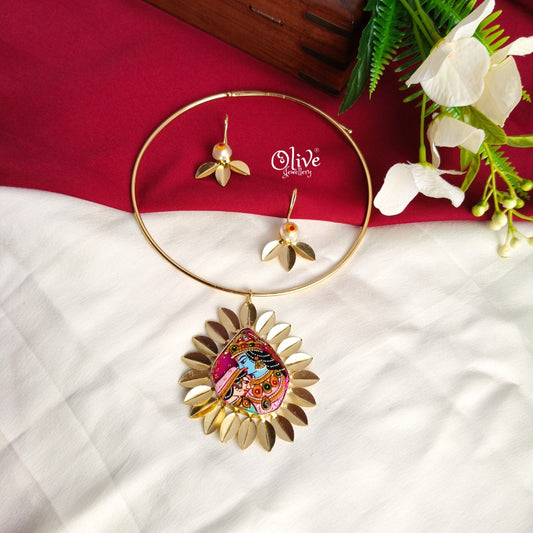 Natural Stone Tanjor Painting Hasli