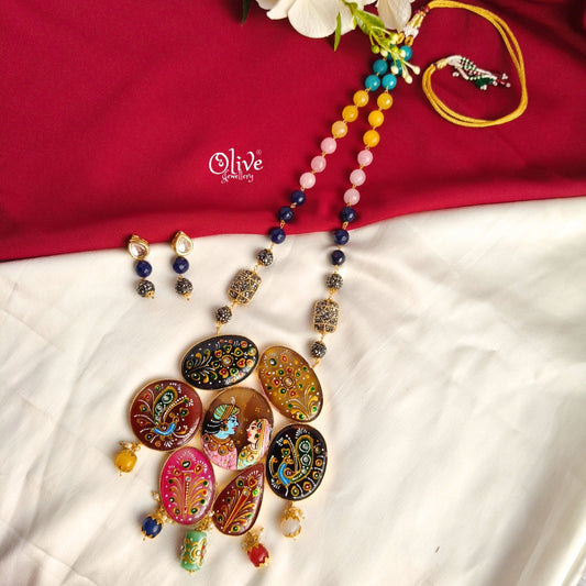 Tanjor 7 Stone Pendent -337