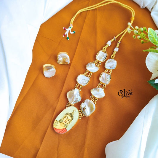 Natural Stone Tanjore Pendent