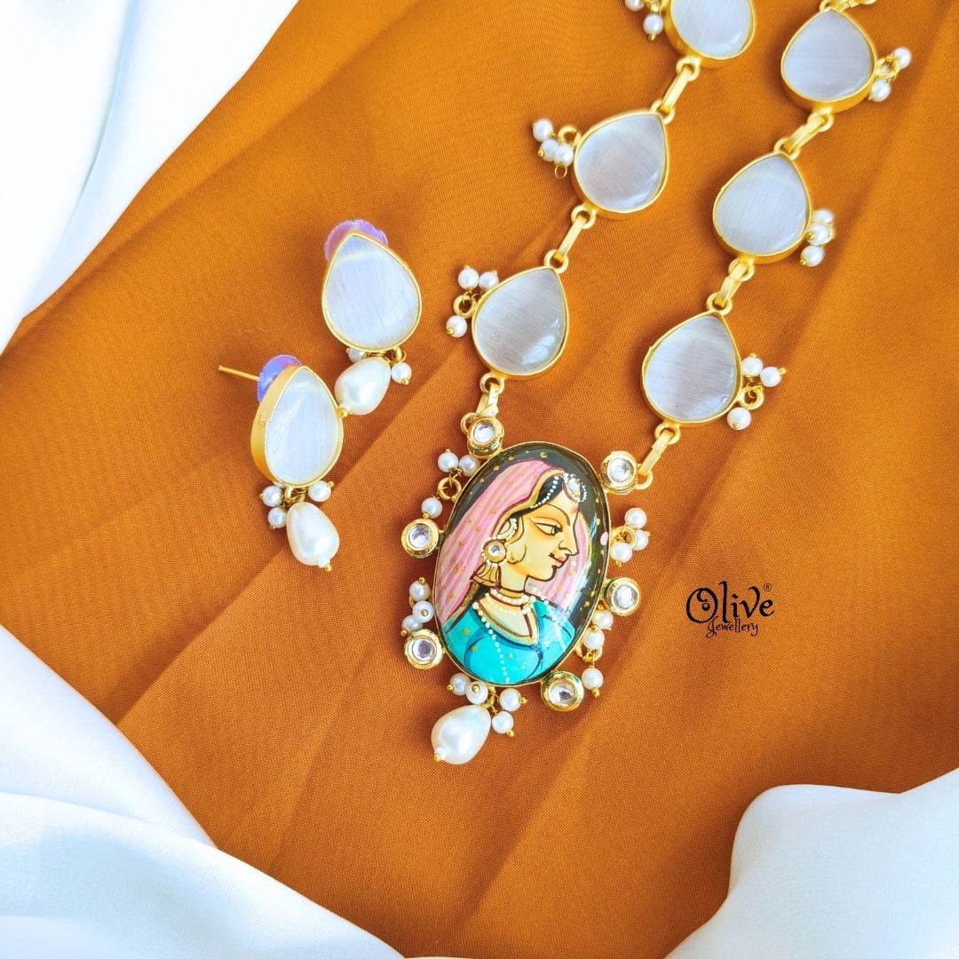 Natural Stone Tanjore Pendent