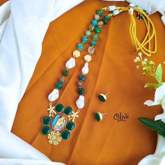 Natural Stone Tanjore Pendent