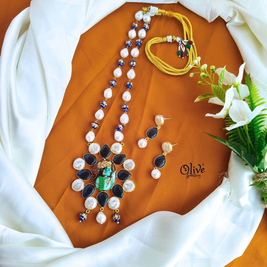 Natural Stone Tanjore Pendent