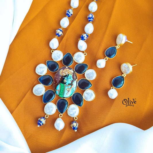 Natural Stone Tanjore Pendent