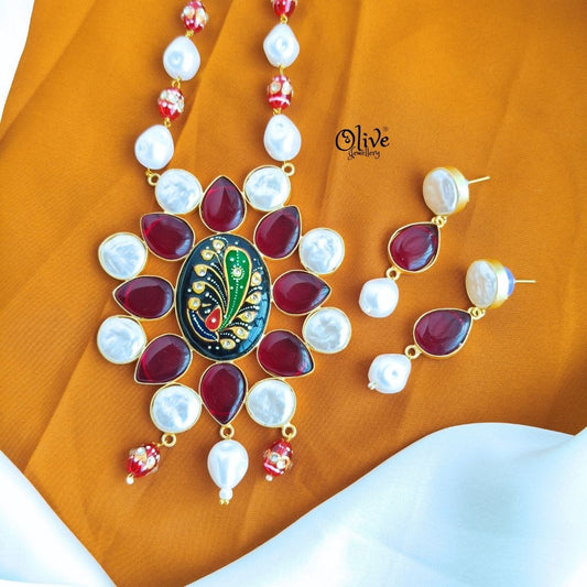 Natural Stone Tanjore Pendent