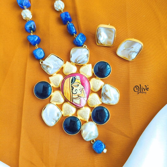 Natural Stone Tanjore Pendent